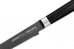 Нож кухонный "Samura Mo-V Stonewash" для томатов 120 мм, G-10 SM-0071B/K