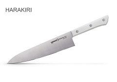 Шеф нож SAMURA HARAKIRI SHR-0085W/A (белая рукоять)