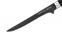Нож кухонный "Samura Mo-V Stonewash" обвалочный 165 мм, G-10 SM-0063B/K