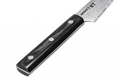 Нож кухонный "Samura 67" овощной 98 мм, дамаск 67 слоев, микарта SD67-0010M/K