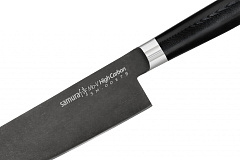 Нож кухонный "Samura Mo-V Stonewash" Гранд Шеф 240 мм, G-10 SM-0087B/K
