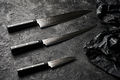 Нож кухонный "Samura 67" овощной 98 мм, дамаск 67 слоев, микарта SD67-0010M/K