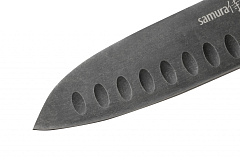 Нож кухонный "Samura Mo-V Stonewash" Сантоку 138 мм, G-10 SM-0093B/K