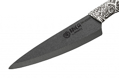 Нож кухонный "Samura Inca" универсальный 155 мм, чёрная циркониевая керамика SIN-0023B/K