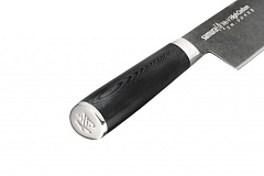 Нож кухонный "Samura Mo-V Stonewash" накири 167 мм, G-10 SM-0043B/K