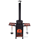 Казан чугунный походный 12л Биол + печь "Plovman"