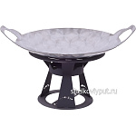 Садж 38 см (нержавеющая сталь) + подставка "Кавказ"