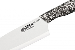 Нож кухонный "Samura Inca" Шеф 187 мм, белая циркониевая керамика SIN-0085W/K