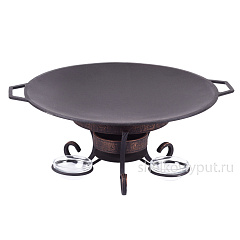 Садж 43 см (чугун) + подставка "Шелковый путь Премиум"