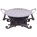 Садж 38 см (нержавеющая сталь) + подставка "Находка"