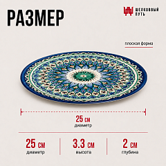Тарелка 25см