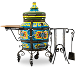 Тандыр "Эллада" с отдельной крышкой, со столиком