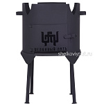 Печь 3 мм с дверцей для казанов на 100 литров