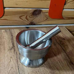 Ступка из нержавейки с пестиком