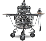 Тандыр "Этнос" с откидной крышкой, с 2-я столиками