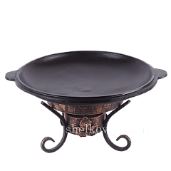 Садж-крышка 37,5 см (чугун) + подставка под садж "Шелковый путь декор"