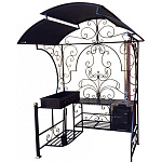 Универсальный мангал "Элит-Б" с дымоходом (Толщина стали жаровни 3 мм, толщина стали печи 3 мм)