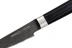 Нож кухонный "Samura Mo-V Stonewash" овощной 90 мм, G-10 SM-0010B/K