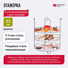 Набор "Стандарт плюс": Тандыр "Аполлон с откидной крышкой, со столиками с термометром + аксессуары