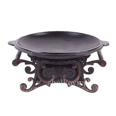 Садж-крышка 37,5 см (чугун) + подставка под садж "Находка"