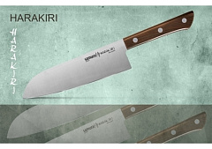Нож Сантоку SAMURA HARAKIRI SHR-0095WO/K (рукоять с рисунком дерева)