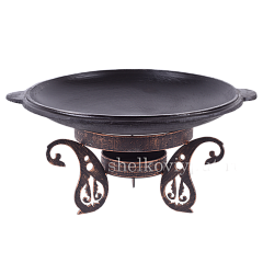 Садж-крышка 37,5 см (чугун) + подставка "Турецкая"