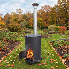 Большая печь для сжигания мусора, 240 л., 3 мм