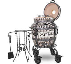 Тандыр "Африка" с откидной крышкой