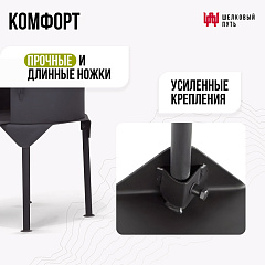 Казан чугунный 8л узбекский + печь с дверцей 3мм