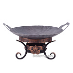 Садж 35 см (сталь) + подставка "Шелковый путь декор"