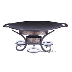 Садж 58 см (чугун) + подставка "Шелковый путь Премиум"
