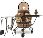 Тандыр "Шульган-таш" с откидной крышкой, со столиком