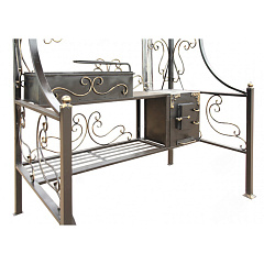 Мангал с крышей "Универсал Люкс" с дымоходом