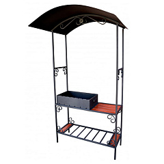 Мангал дачный с крышей АМ18