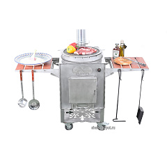 Решетка-гриль для очага "Plover" из нержавеющей стали