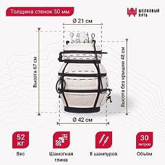 Набор "Эконом": Тандыр "Донской" с откидной крышкой + аксессуары