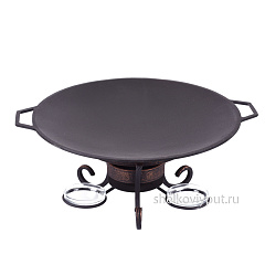 Садж 43 см (чугун) + подставка "Шелковый путь Премиум"