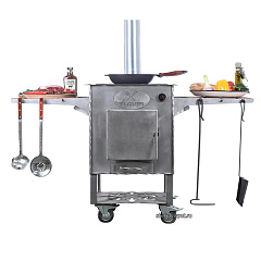 Вставка с кольцами для очага "Plover" из нержавеющей стали (3 мм)