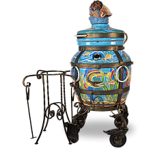 Тандыр "Морской" с откидной крышкой