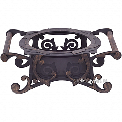 Садж-крышка 37,5 см (чугун) + подставка под садж "Находка"