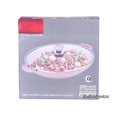 Садж 34см (гранитное покрытие) с крышкой, без подставки