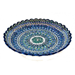 Тарелка с рифлеными краями 28см