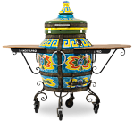 Тандыр "Эллада" с отдельной крышкой, с 2-мя столиками