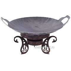 Садж 38 см (сталь) + подставка "Турецкая"