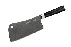 Топорик кухонный "Samura Mo-V Stonewash" 180 мм, G-10 SM-0040B/K