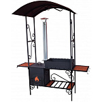 Мангал дачный АМ23П (толщина печи 3мм, толщина жаровни 3мм, без аксессуаров)