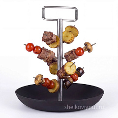 Ёлочка для тандыра с чугунной сковородой D28