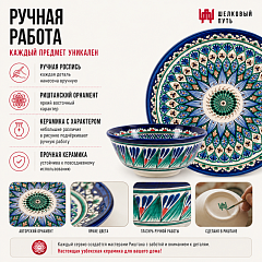 Столовый сервиз ручной работы "Риштан"
