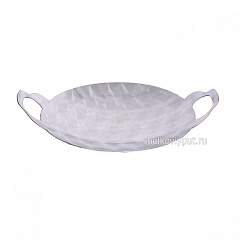 Садж 38 см (нержавеющая сталь) + подставка "Шелковый путь" с ручками