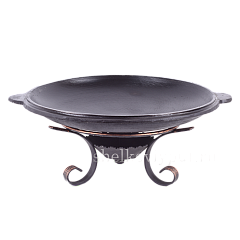Садж-крышка 37,5 см (чугун) + подставка под садж "Эллада"